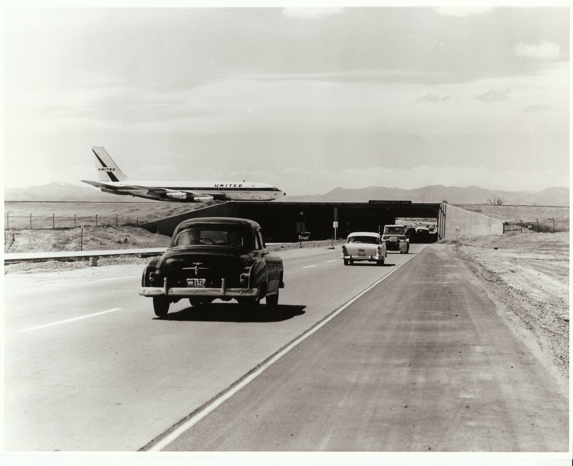1960 I70 Stapleton Airport Tunnel.JPG — Colorado Department of